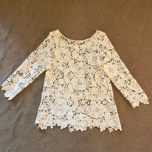 Ivory lace top